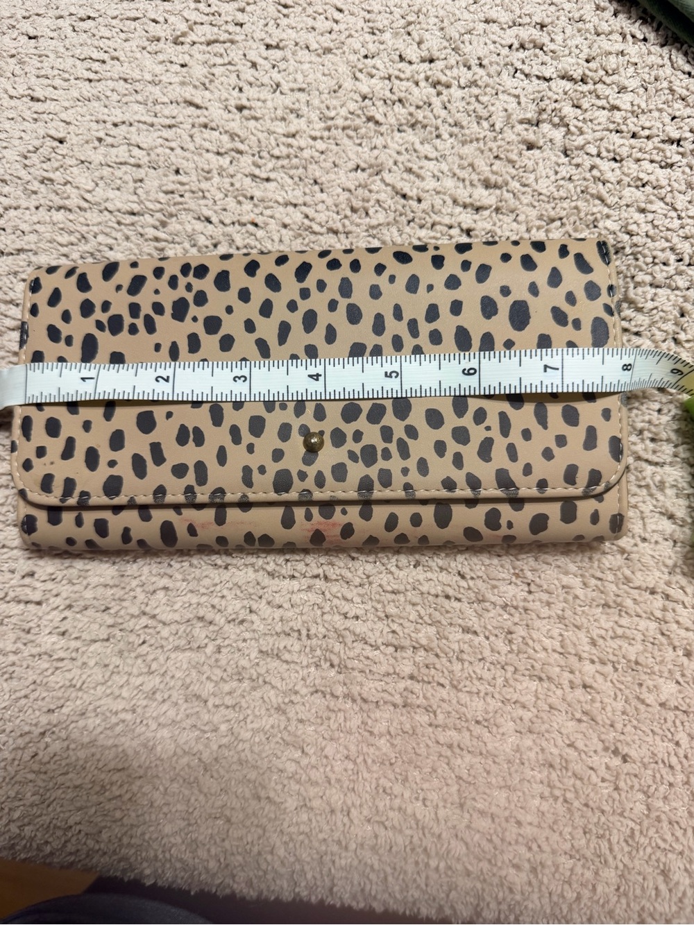 Universal Thread Leopard Print Beige Trifold Wallet